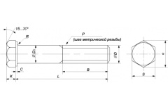 Болт М 16х1,5х65 DIN 960 кл.пр.8.8 цинк thumb (2)