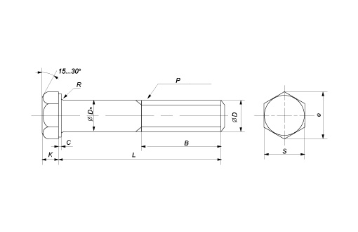 Болт М 20х160 DIN 931 кл.пр.8.8 цинк (БЛЗ) (2)