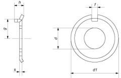 Шайба стопорная d 21 (М 20) DIN 432 thumb (2)