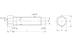 Болт М 16х60 DIN 561 А кл.пр.8.8 thumb (2)