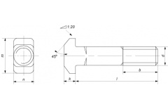 Болт М20х120 DIN 186 В кл.пр.4.6 с гайкой thumb (2)