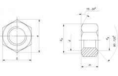 Гайка М 27 ГОСТ ISO 4032-2014 кл.пр.8 цинк (ММК) (уп.20 кг) thumb (4)
