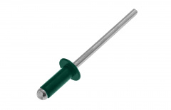 Заклепка вытяжная 4,8х16 алюминий/сталь RAL 6005 (зелёный мох) цинк thumb (1)