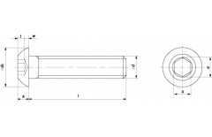 Винт М 6х16х16 ISO 7380-2 кл.пр.10.9 цинк thumb (1)