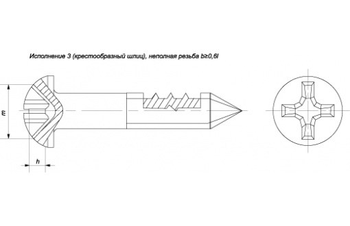 Шуруп 4х18 ГОСТ 1144-80 Кд 6 (3)