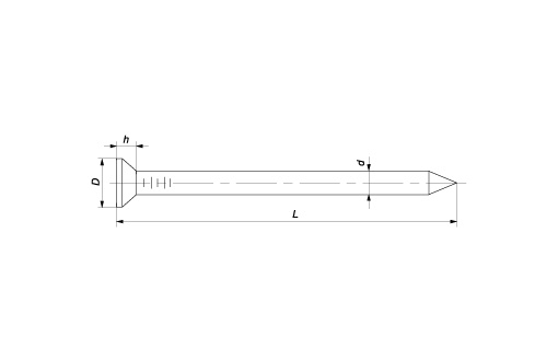 Гвоздь кровельный 3,5х40 ГОСТ 4030-63 (ССМ) (уп.5 кг) (2)