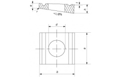 Шайба косая d 22 (М 20) DIN 434 желт.цинк 9 мкм thumb (1)