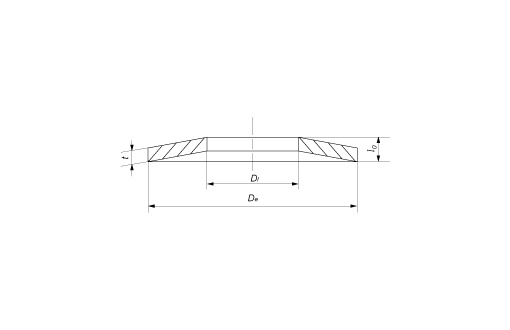 Шайба тарельчатая 100х51х6 DIN 2093 D (2)