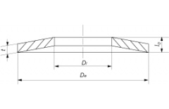 Шайба тарельчатая 100х51х6 DIN 2093 D thumb (2)