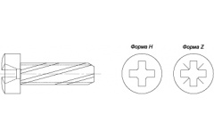 Винт М 3х16 DIN 7516 D Torx потай цинк thumb (1)