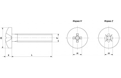 Винт М 6х16х16 DIN 7985 полуцилиндр нерж.А2 К thumb (2)