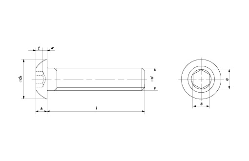 Винт М 6х14х14 ISO 7380 нерж.А2 (2)