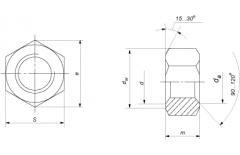 Гайка М 10 ГОСТ ISO 4032-2014 кл.пр.6 цинк (уп.1 кг) thumb (5)