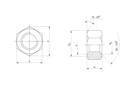 Гайка М 24 ISO 4032 кл.пр.8 (уп.25 кг) (4)