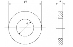 Шайба усиленная d 13 (М 12) DIN 6340 цинк thumb (1)