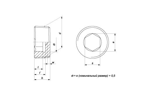 Пробка DIN 906 R 1/4 A4 (1)