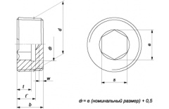 Пробка DIN 906 R 1/4 A4 thumb (1)
