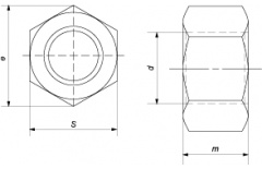 Гайка М 2 DIN 934 А2-70 К thumb (2)