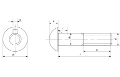 Болт М 8х65 DIN 607 цинк thumb (2)