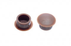 Заглушка мебельная коричневая D 14 мм (уп. 20 шт) европодвес thumb (1)