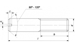 Винт установочный М 5х30 DIN 427 цинк thumb (1)