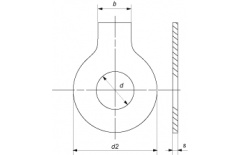 Шайба стопорная d 37 (М 36) DIN 93 нерж.А4 thumb (2)