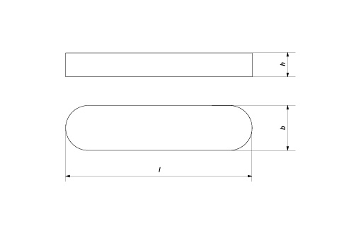 Шпонка 5x5х10 DIN 6885 A нерж.А4 (1)