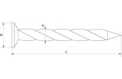 Гвозди барабанные 3.8х120 CNW гладкий thumb (1)