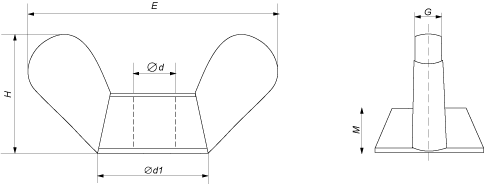 Схема стандарта DIN 315 (чертеж)