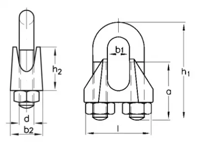 Схема стандарта DIN 741 (чертеж)