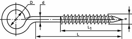 Шуруп-кольцо (схема)