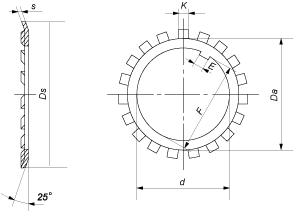 Схема (чертеж) стандарт DIN 5406